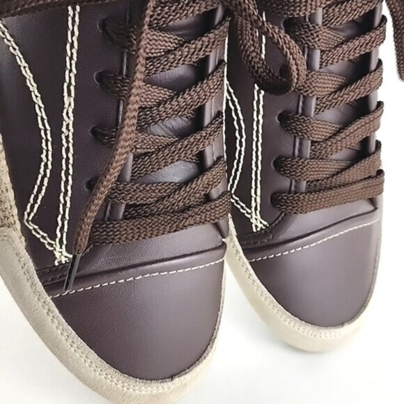 Marithé Francois Gibaud Men's Brown Leather Lace Up Sneakers Size 8.5 - Picture 8 of 16